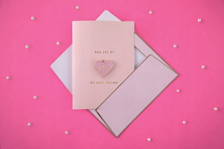 KARTKA Z PINEM DZIEŃ MAMY MATKI MOM RÓŻOWA Okazja Dzień Matki