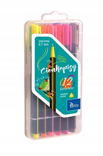 

Cienkopis zestaw komplet 12 kol. Tetis