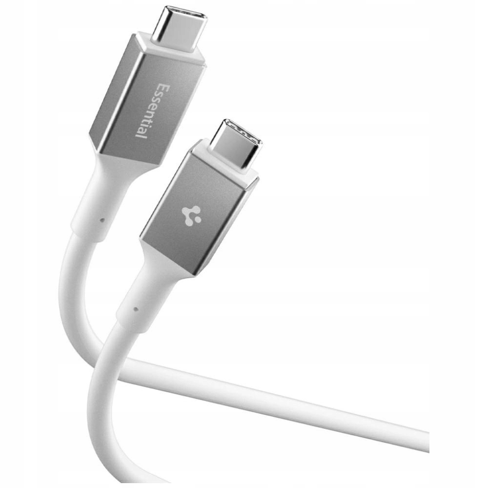 Kabel Spigen EB10020CC Essential Usb-c 100W 2 m bílý