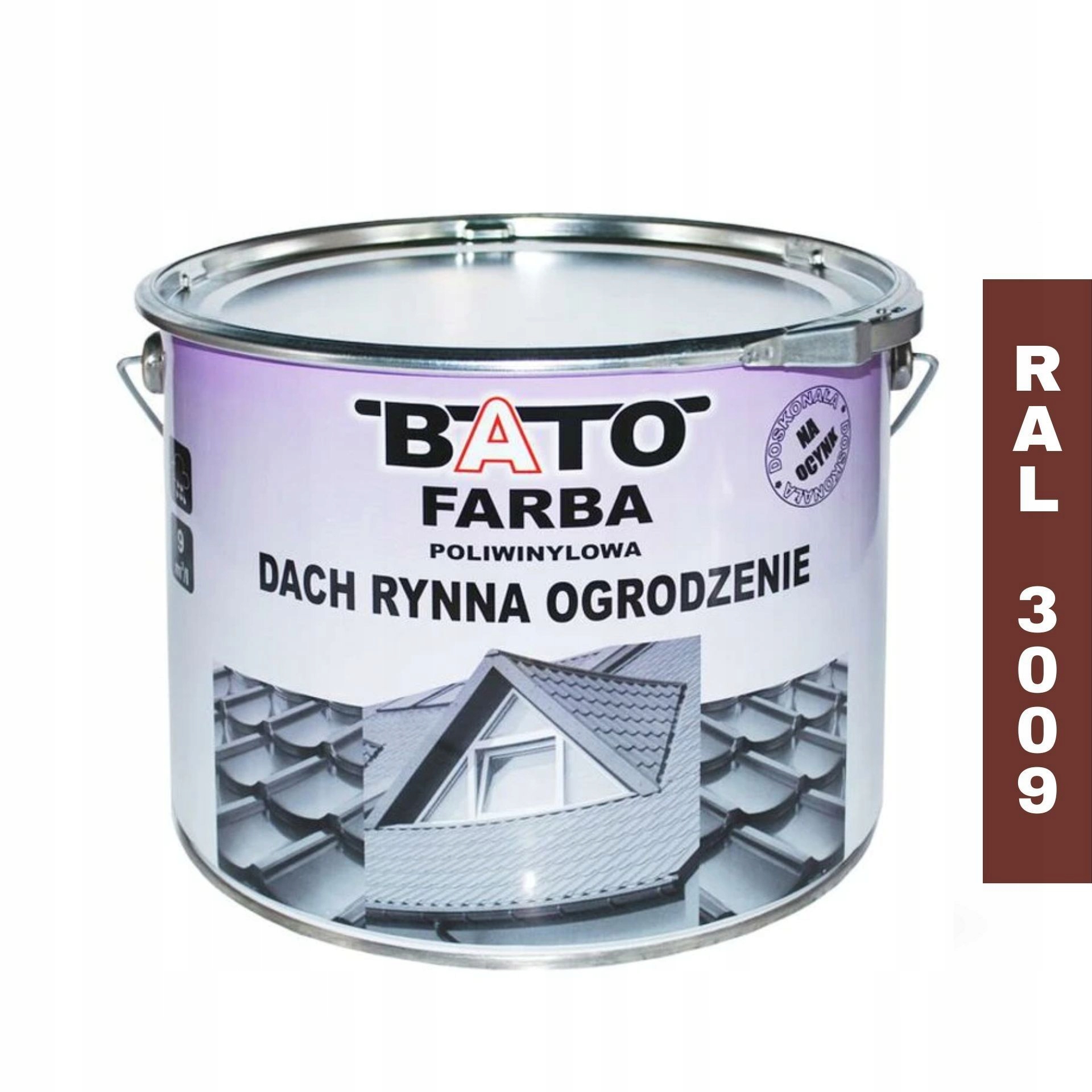 Polyvinylová střešní Barva Bato Ral 3009 červený oxid 10 l