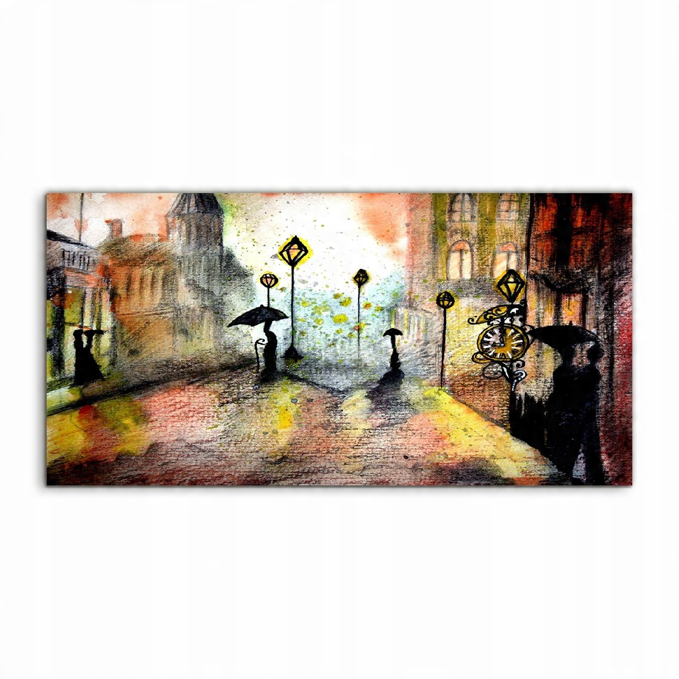

Fotoobraz 120x60 na ścianę Krajobraz Miasto Deszcz
