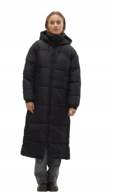 Vero Moda Černý Dámský Péřový Kabát S Kapucí M Jpc