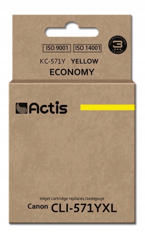 Tusz Actis KC-571Y Canon CLI-571Y; Standard;żółty)