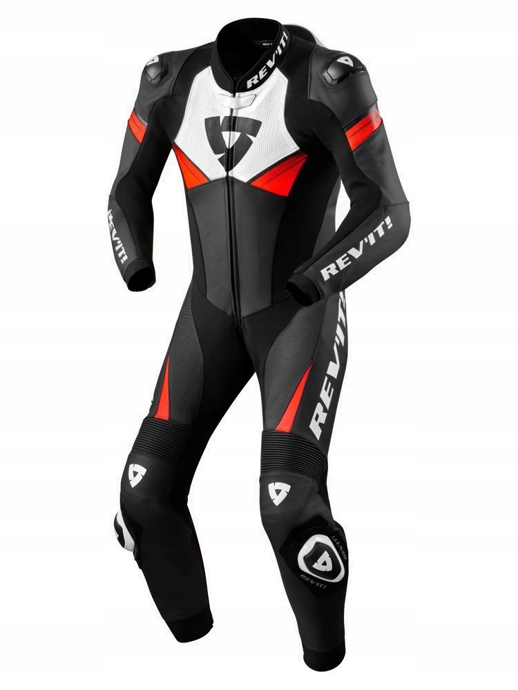 Rev'it Argon 2 1PC Black-Neon Red Kombinéza