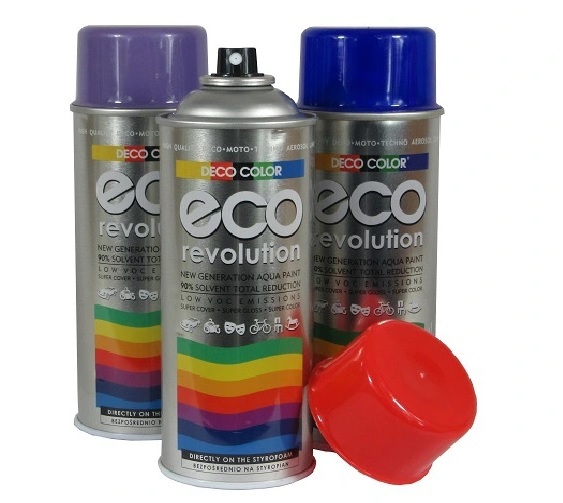 Farba lakier spray ECO d styropianu akrylowy wodny ANTRACYT / GRAFIT POŁYSK Numer katalogowy producenta 5906739723706