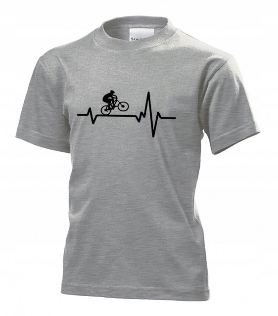 

Koszulka dziecięca Linia życia Ekg rower Xs