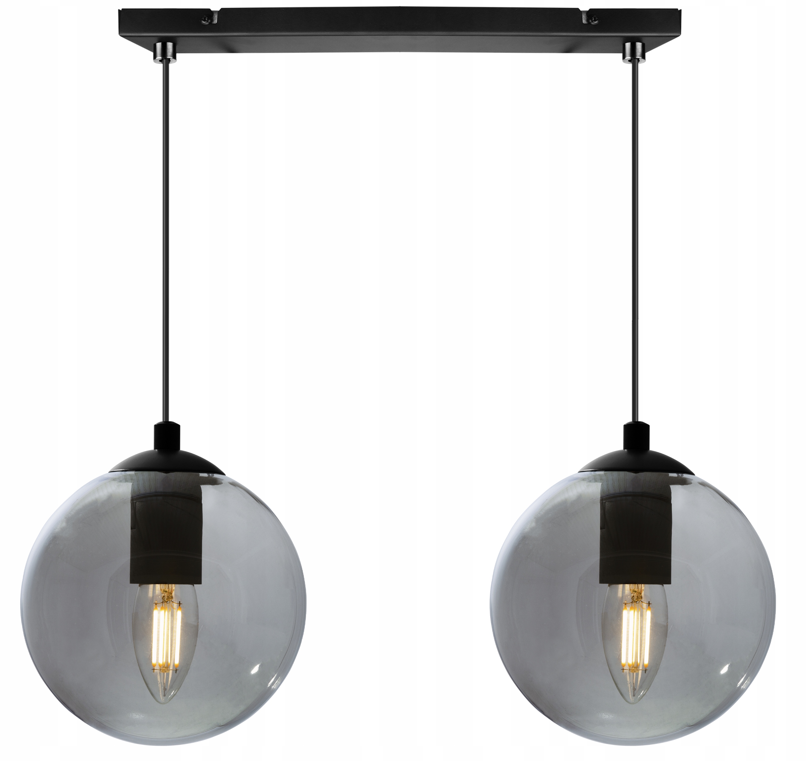 Závěsná Stropní Lampa Skleněná Koule Výběr Led