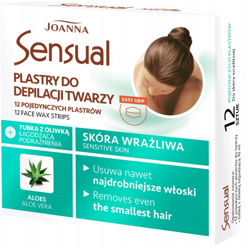 

Joanna Plastry do Depilacji Twarzy z Aloesem 12SZT