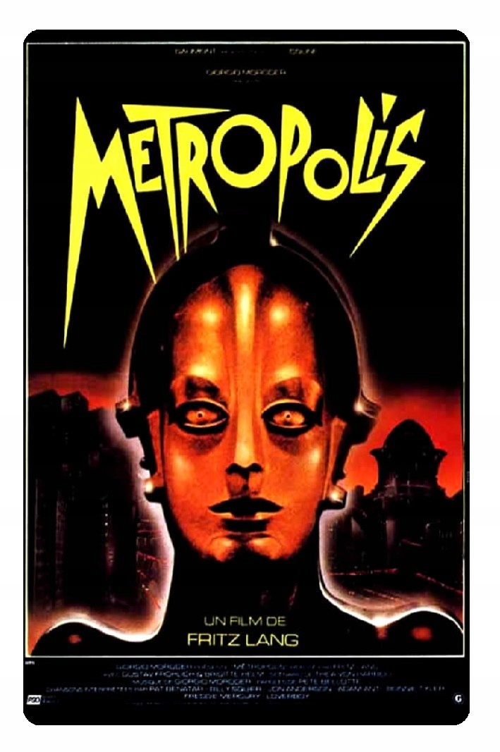 

Magnes na lodówkę Metropolis stary plakat