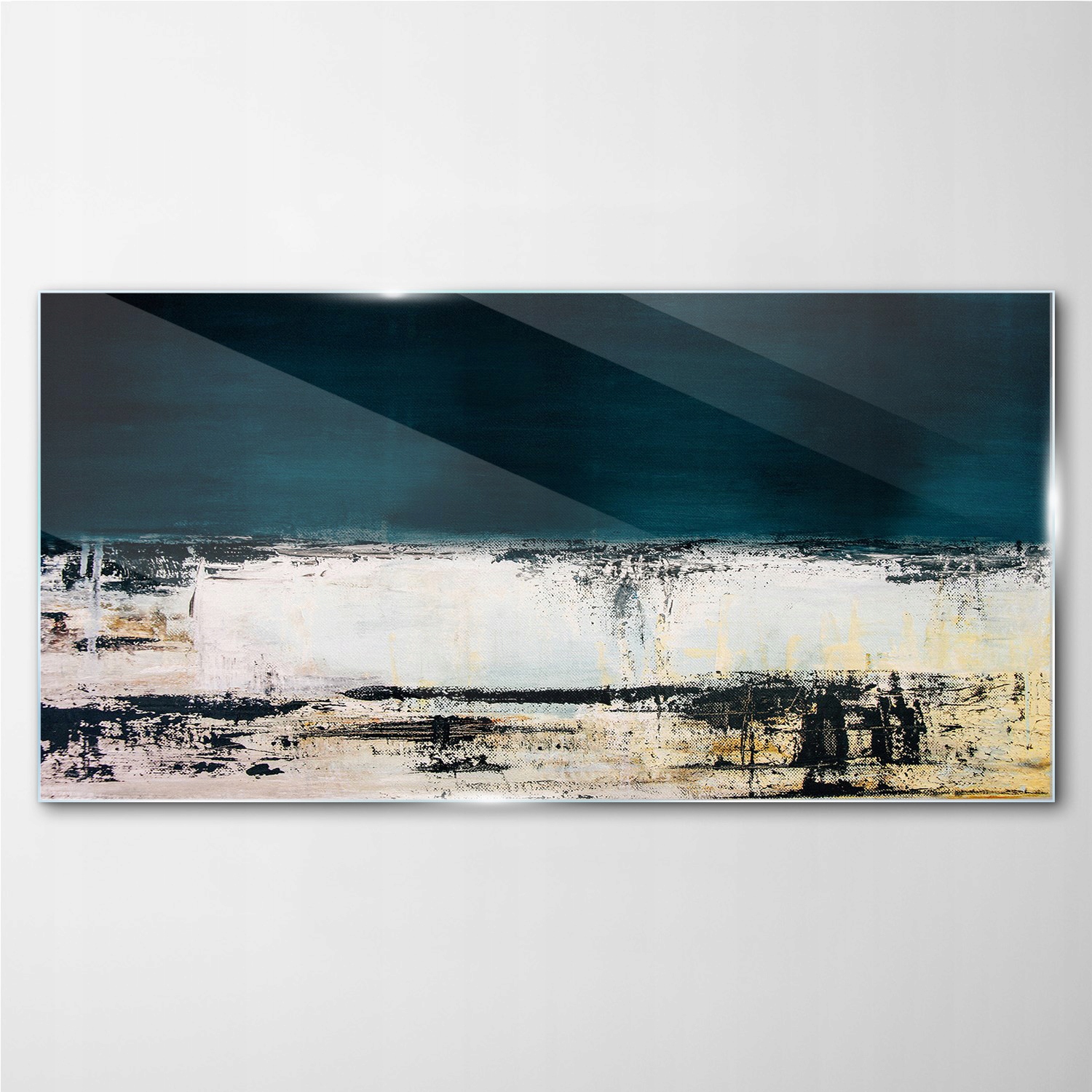 

Obraz szklany z nadrukiem Woda plaża 100x50 cm