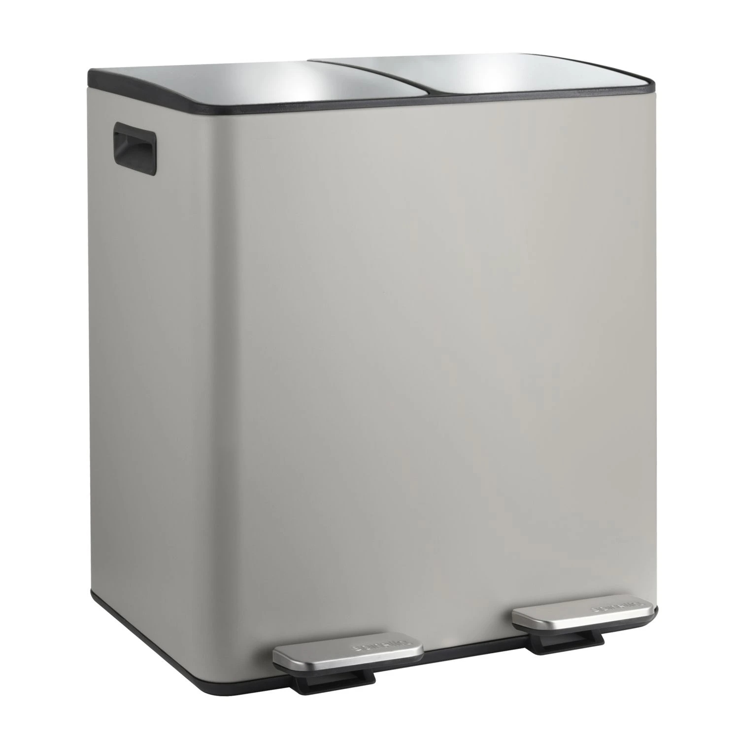 Levně Spirella pedálový odpadkový koš na tříděný odpad Aliya, matná Taupe, ocel,