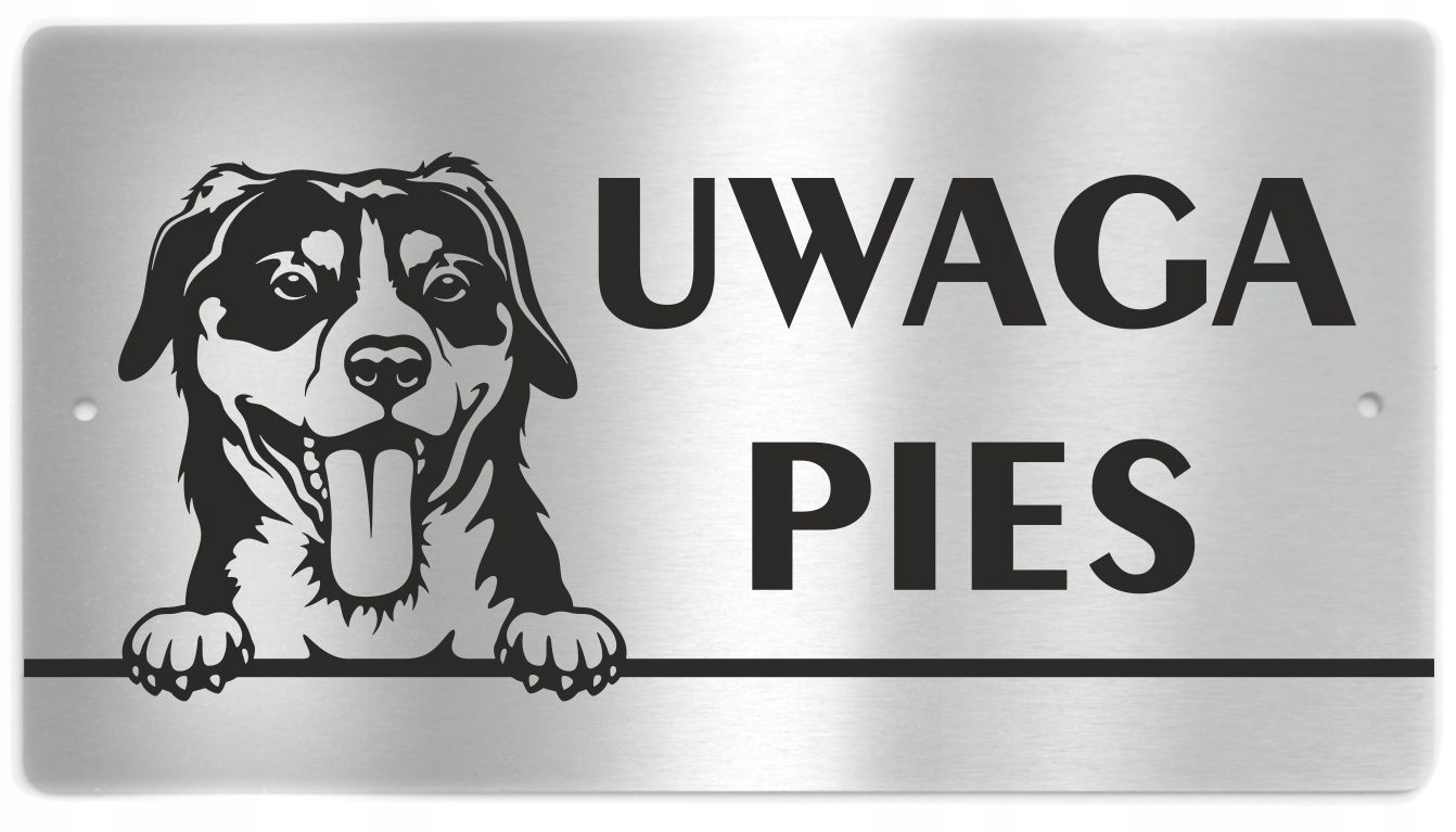 

Tabliczka Uwaga Pies stal nierdzewna Entlebucher