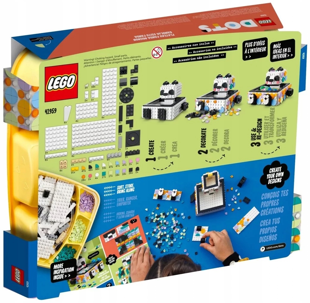 LEGO Dots 41959 Pojemnik z uroczą pandą Numer produktu 41959