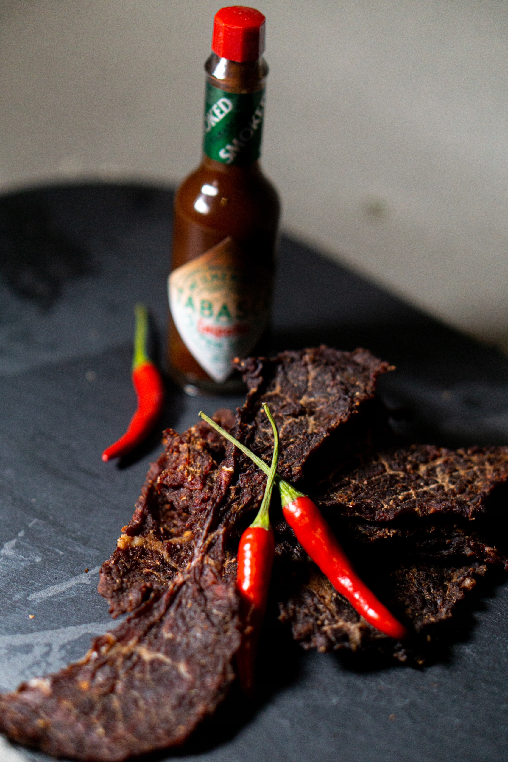 Jerky sušené hovězí maso s příchutí Tabasco Chili 500 g Meat