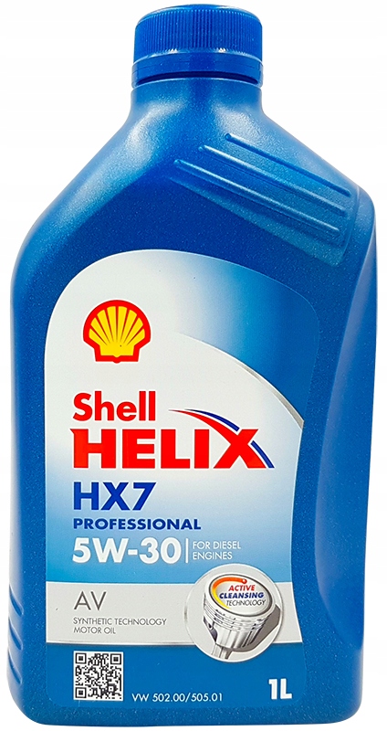 5W30 Shell 1L Helix HX7 Acea C3 Vw 502.00/505.01