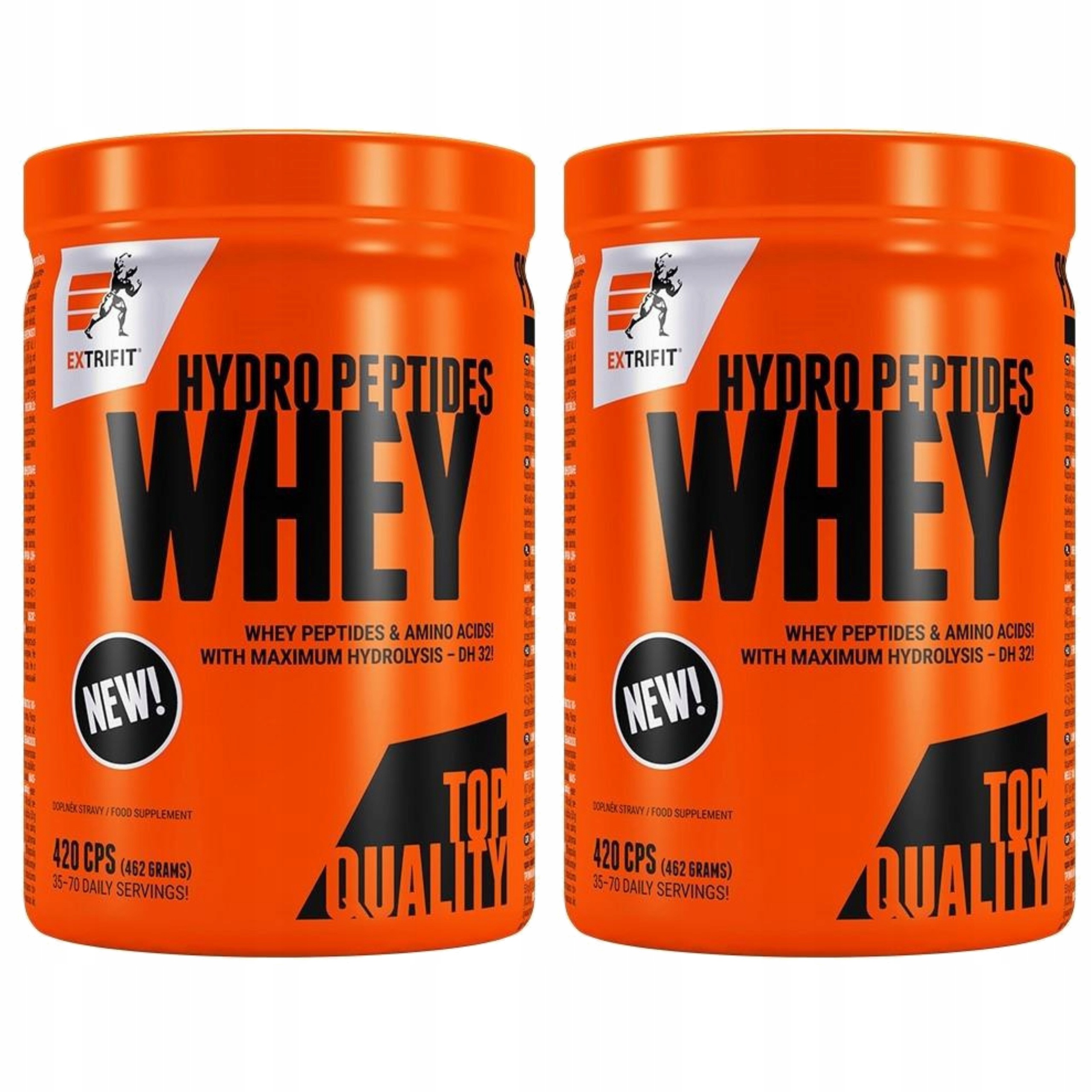 2x Protein Peptidy Whey Hydrolyzát 10g Protein 420 kapslí Extrifit