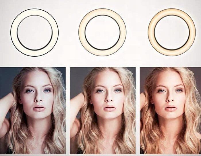 Lampa pierścieniowa ring selfie 80W makijaż tatuaż salon statyw 220 uchwyt Marka Omna