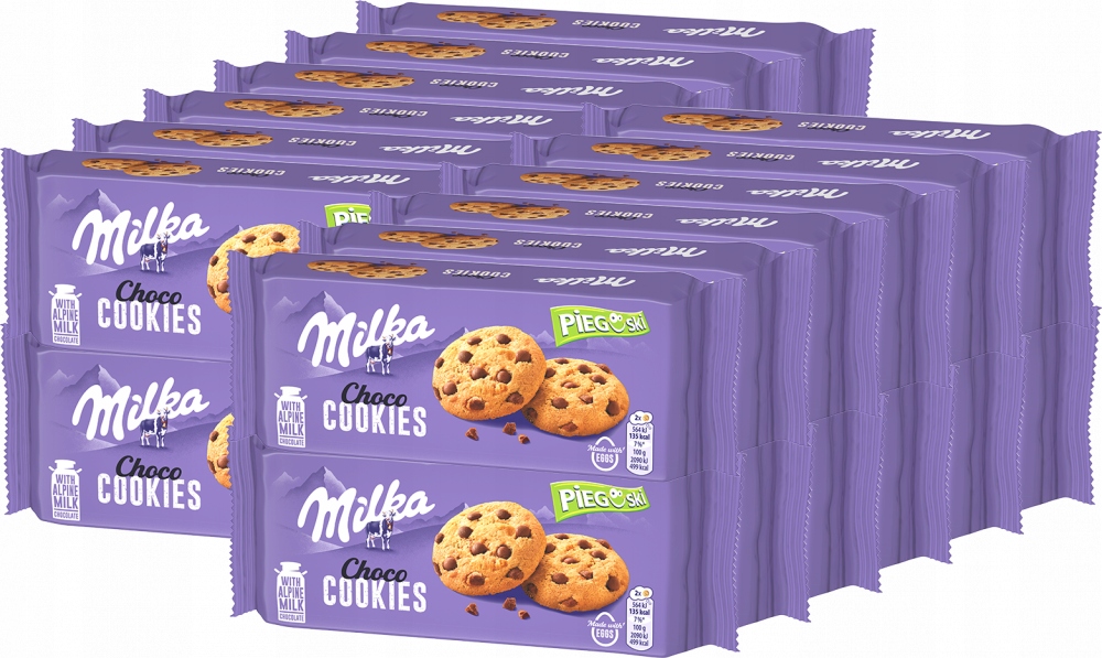 Ciastka Pieguski Z Czekoladą 135G Milka Choco x24