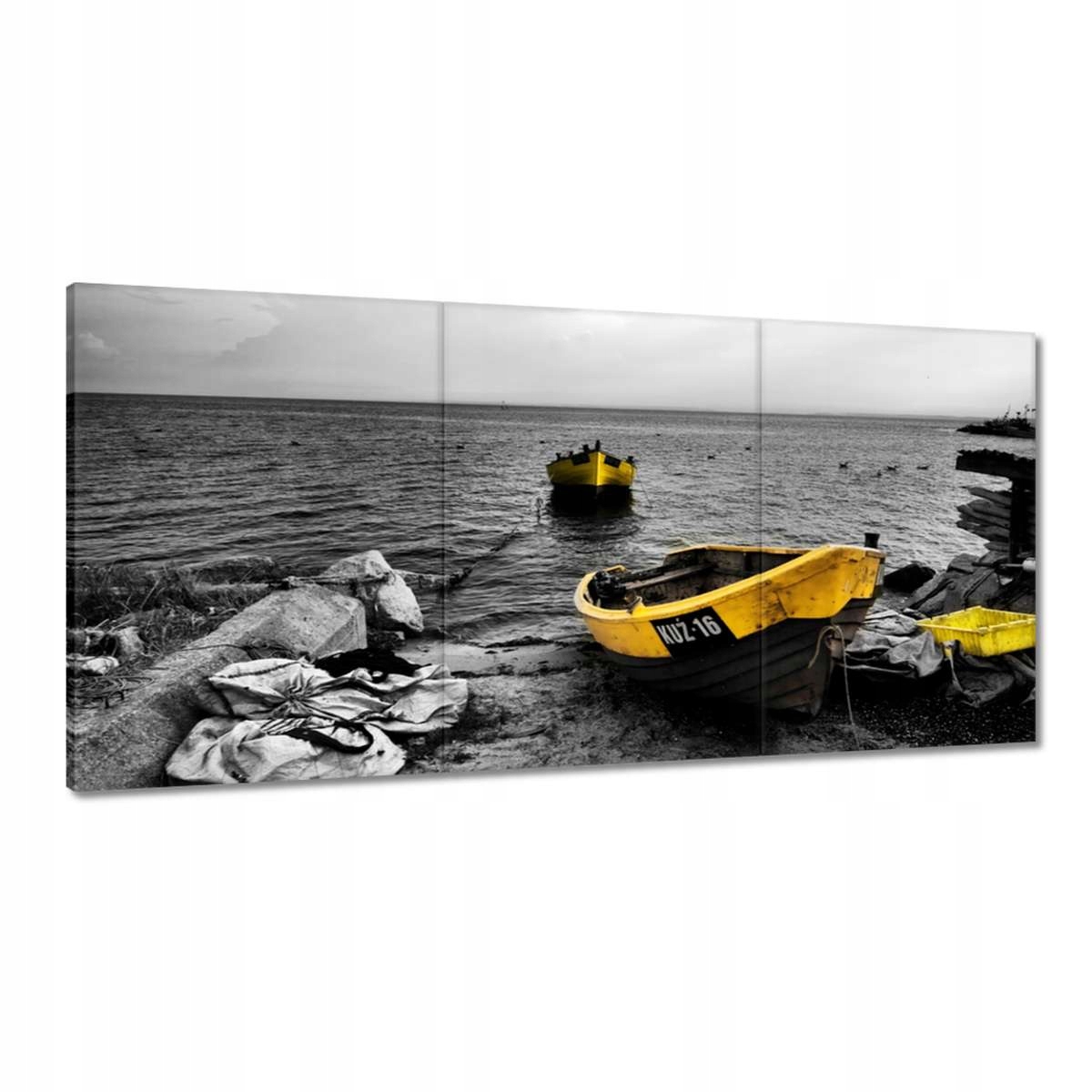 Obrazy 120x60 Lodě na baltské pláži