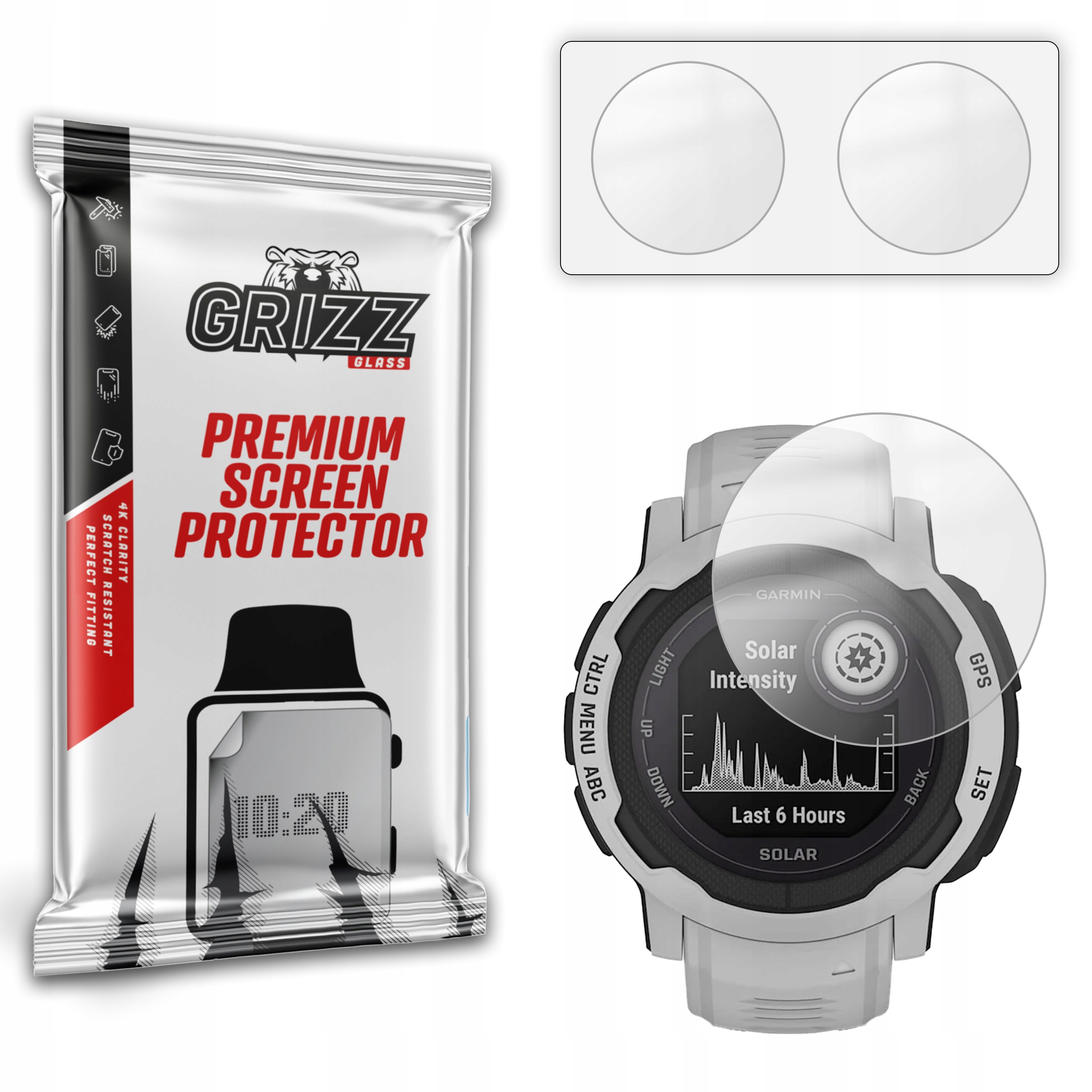 2-PAK Antyodciskowa folia ochronna do Garmin Instinct 2 45mm