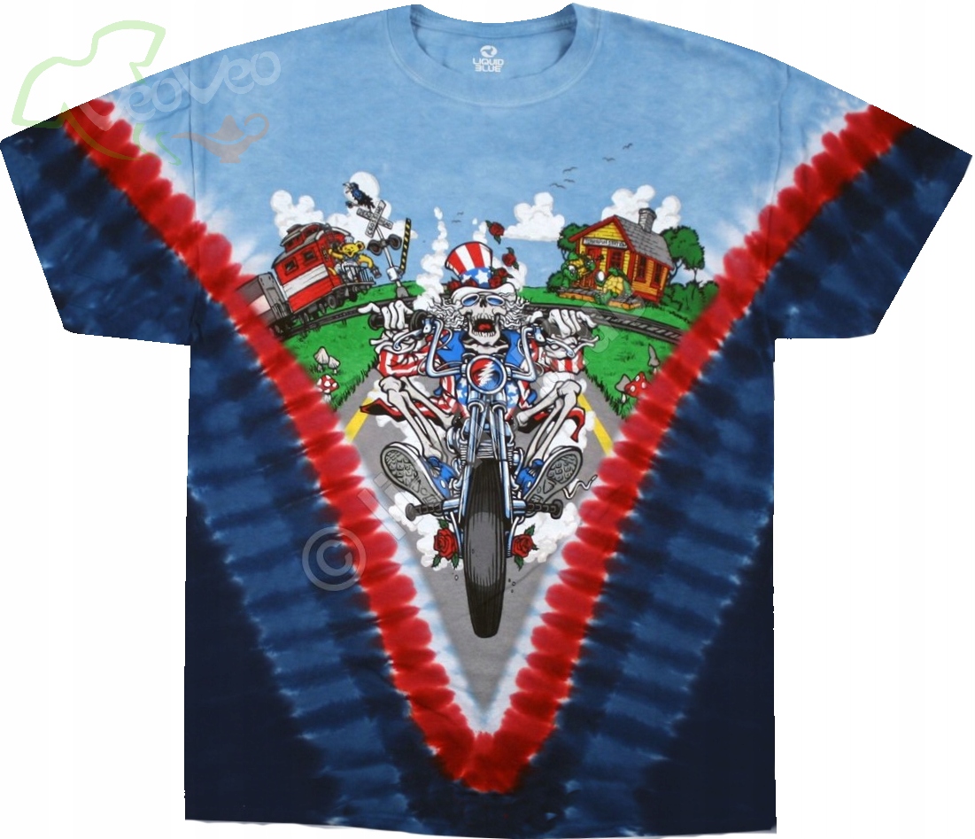 Grateful Dead Moto Sam Liquid Blue M