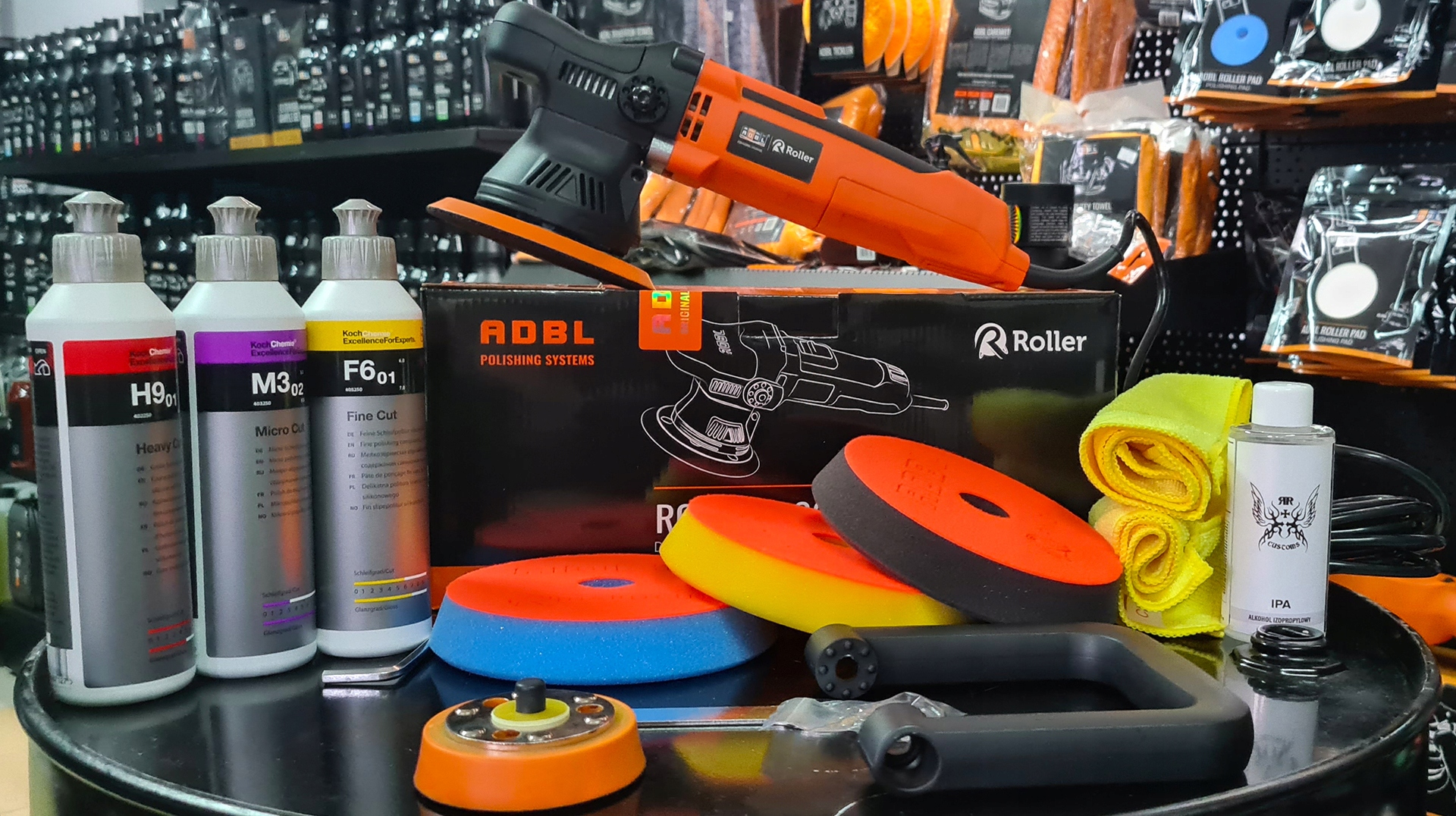 Polerka ADBL DA Dual Action Zestaw Past i Padow Mark ADBL