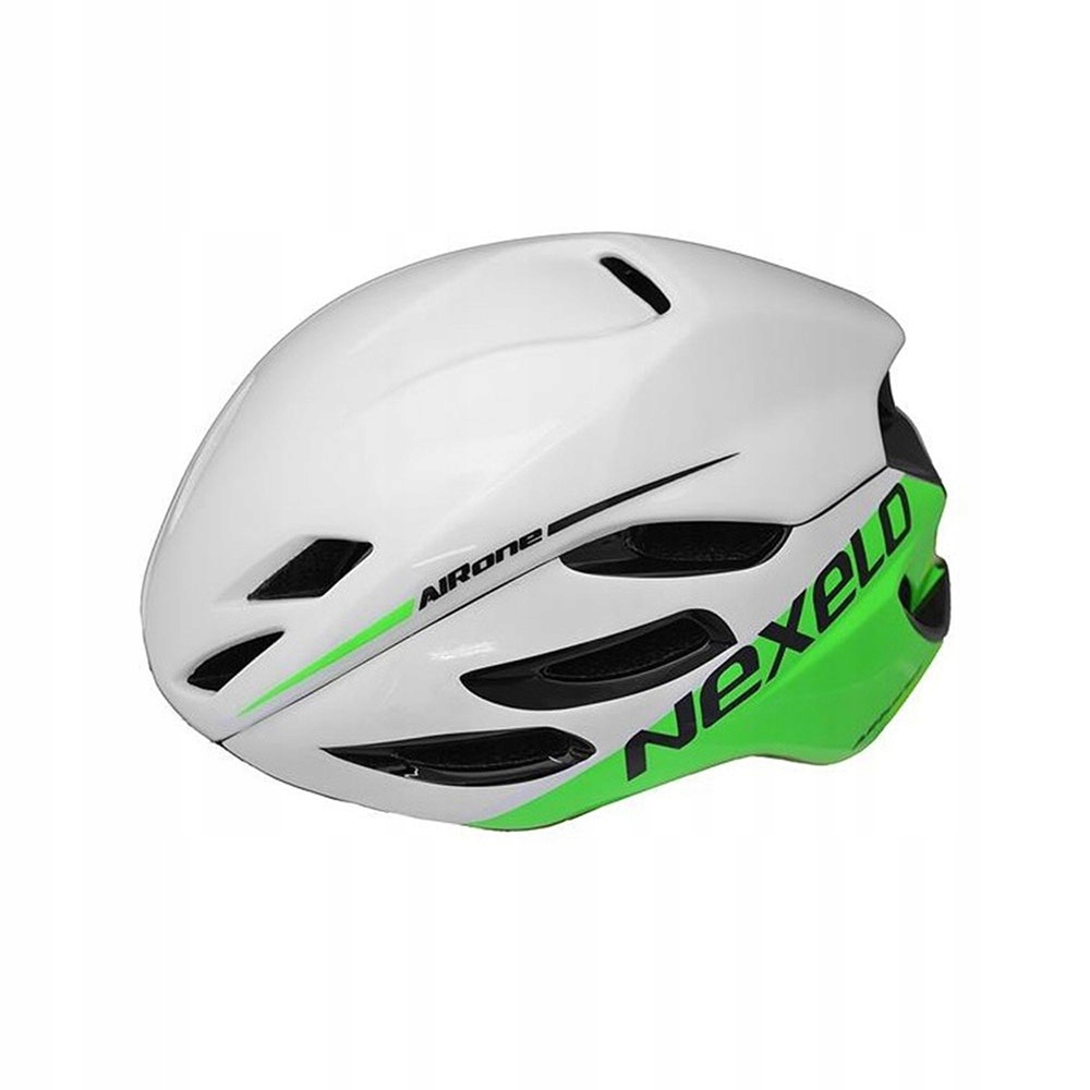 

Kask rowerowy Air-one Aero biało-zielony M 55-58cm