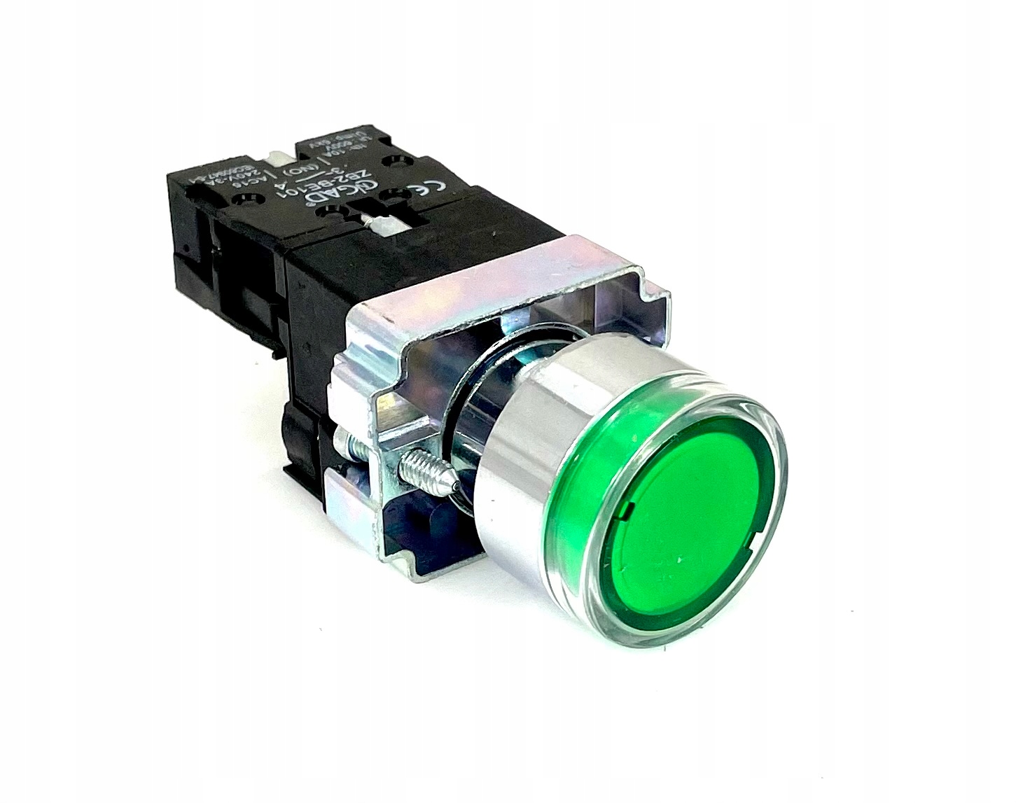 Przycisk zielony podświetlany LED 230V start 1xNO EAN (GTIN) 5904507582975