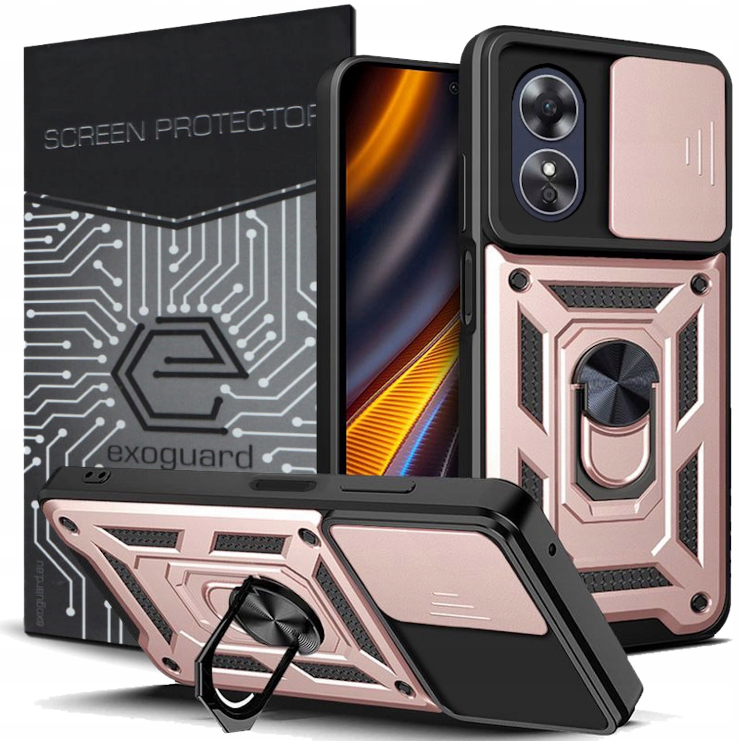 

Etui Pancerne Case Obudowa Szkło do Oppo A17