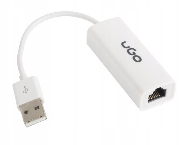 

Ugo Karta sieciowa Usb 2.0 - RJ-45 100Mb na kablu