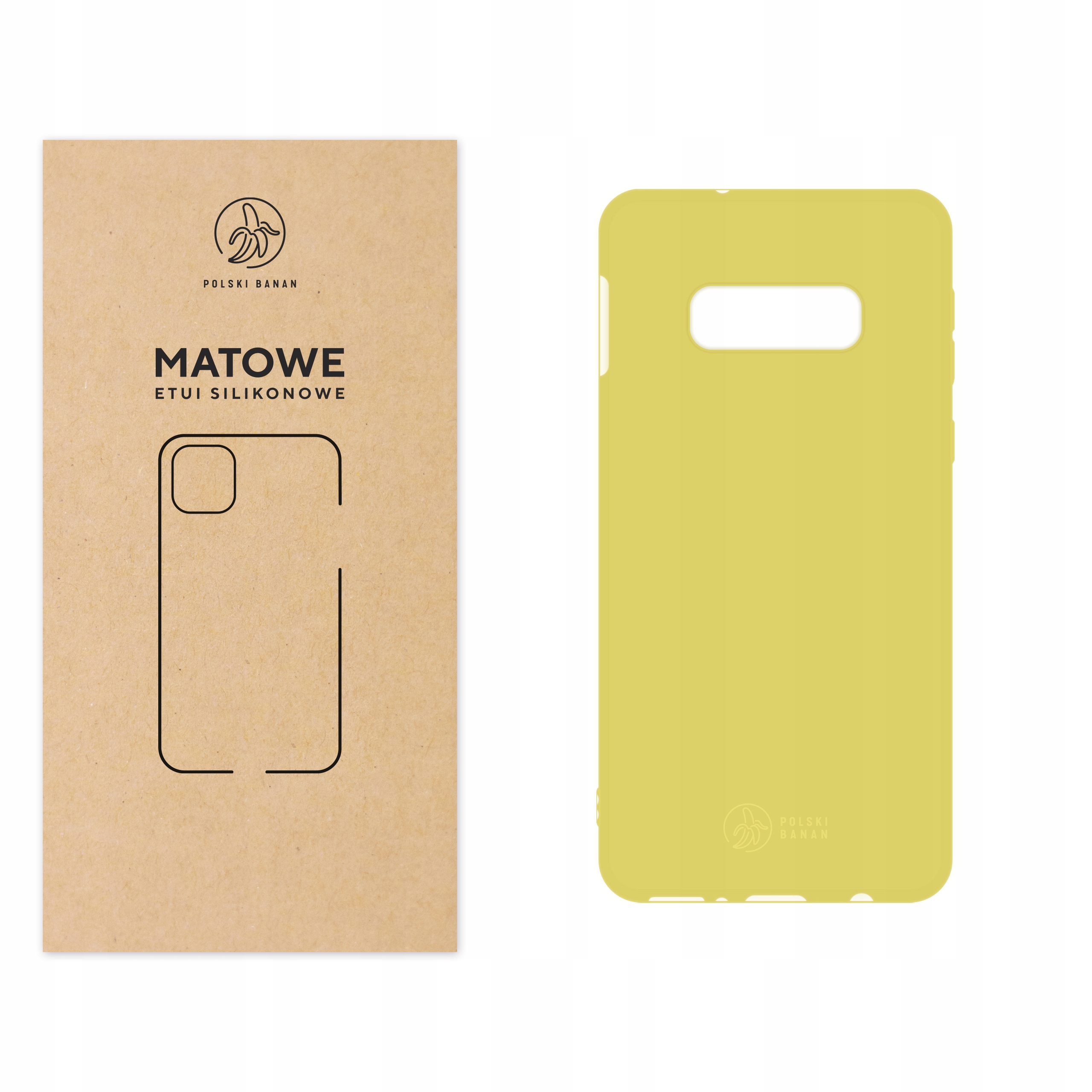 

Etui Matowe do Samsung S10e żółte
