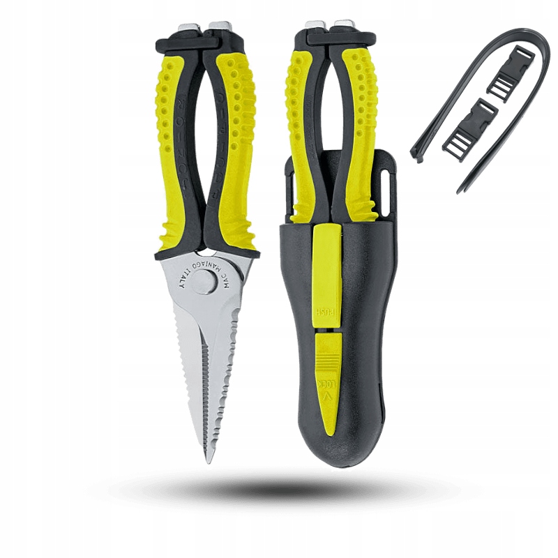 Potápěčské nůžky Pacific Junior Mac Coltellerie žluté PJR10.Y