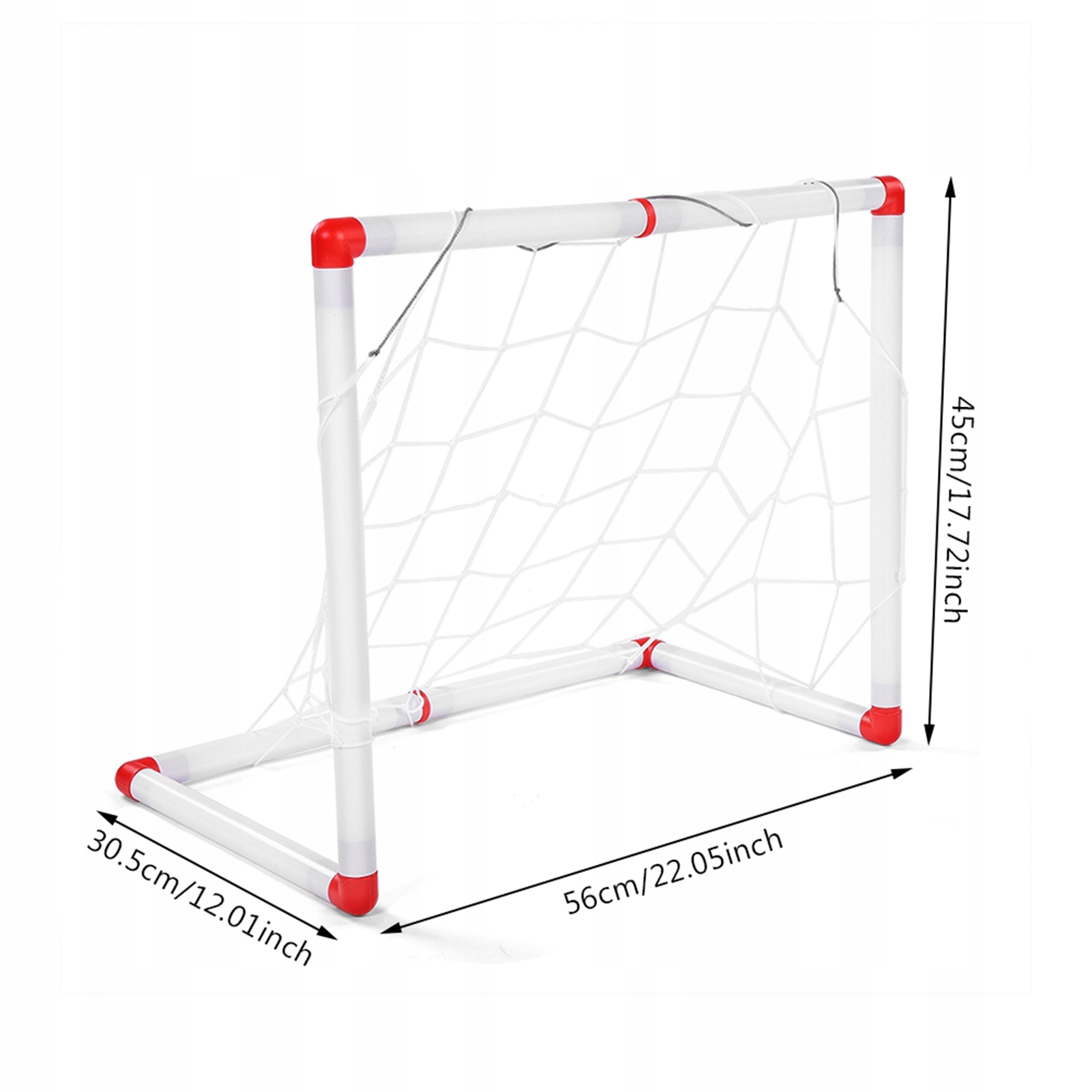 MINI BRAMKA PIŁKARSKA 56 x 45 cm SIATKA Z PIŁKI Model BB01654