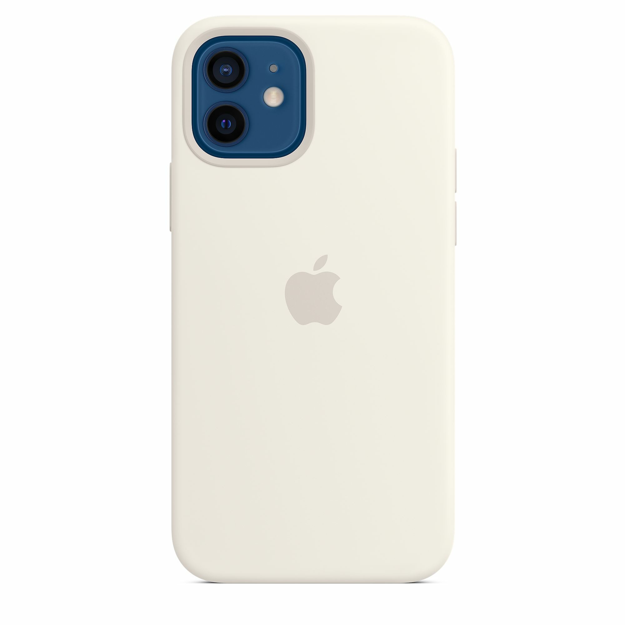 Silikonové pouzdro pro iPhone 12/12 Pro Bílé Kryt Silicone Case White