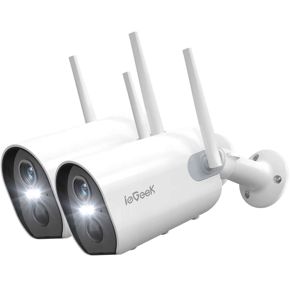 Kamera Zewnętrzna Wifi Bezprzewodowa 2K 3MPX 4X Zoom 15000MAH Akumulator X2