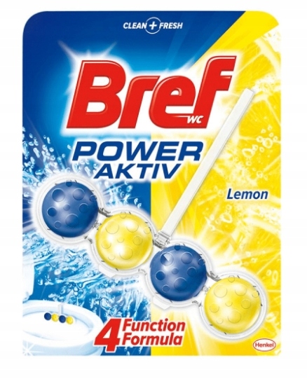 

Bref, Wc Power Aktiv, Zawieszka do Wc, Lemon, 50g