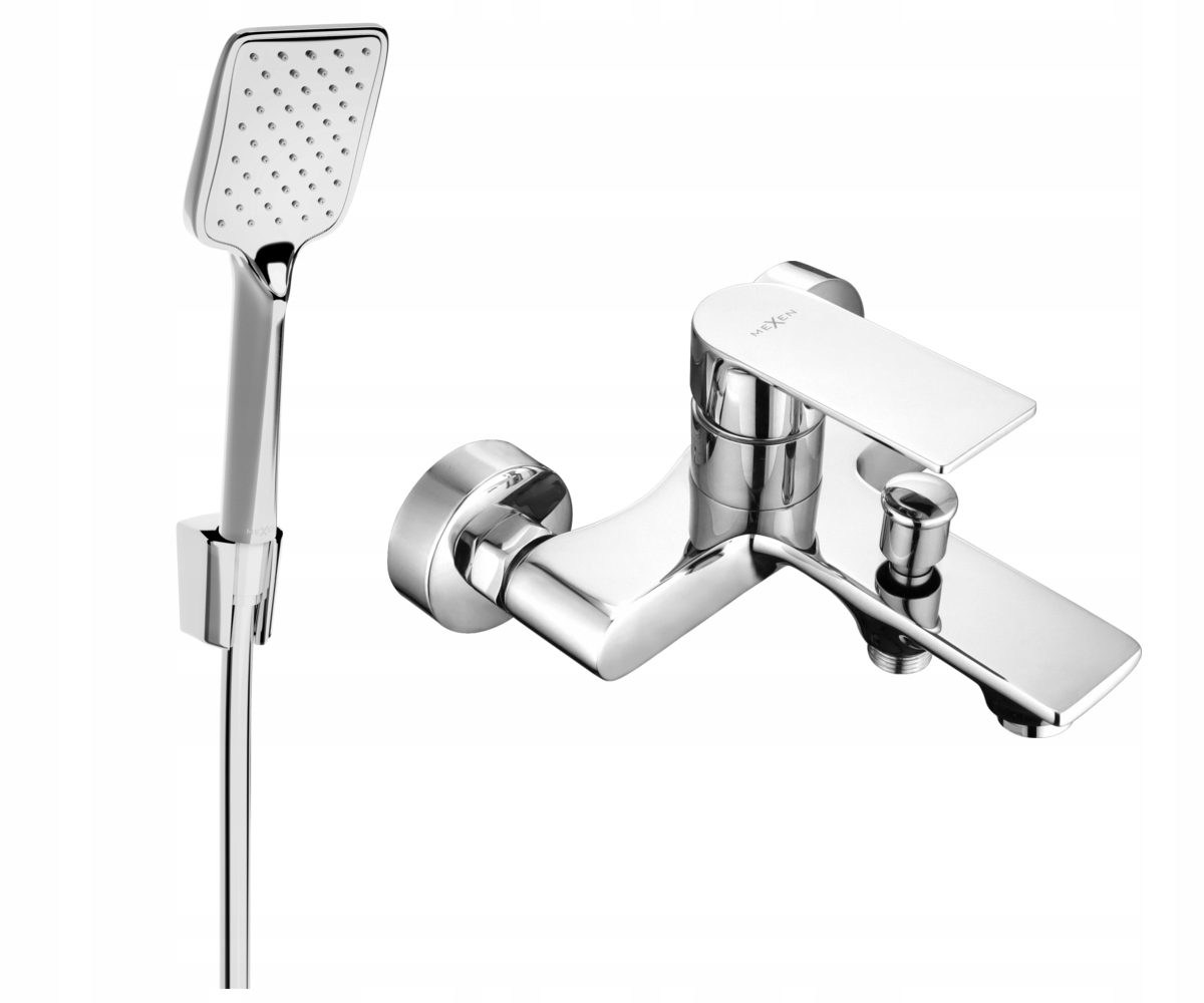 Mexen Royo R62 Chrómová vaňová batéria so sprchovým setom