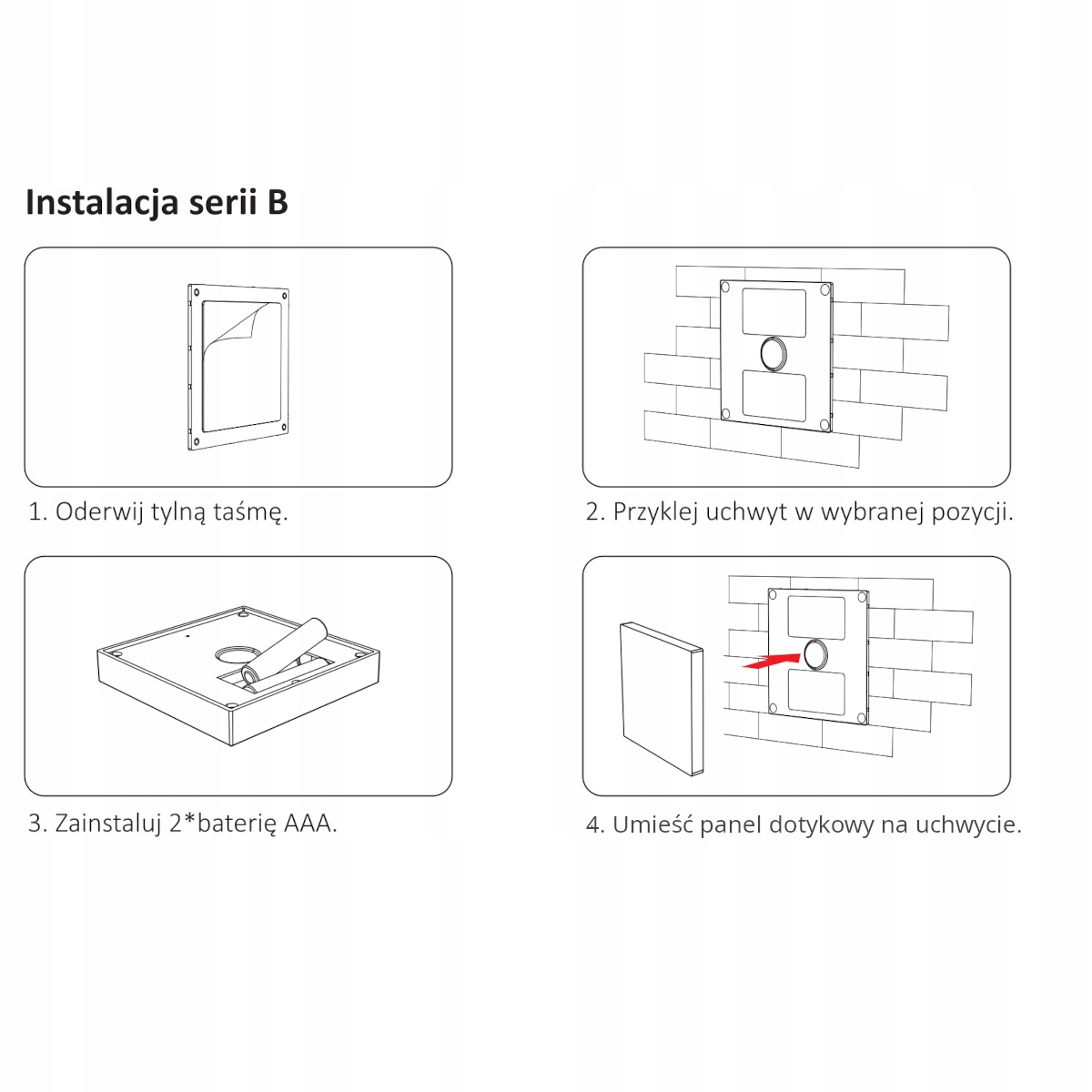 PILOT PANELOWY RGB+CCT STREFOWY MILIGHT B4 BATERIE Typ pilot