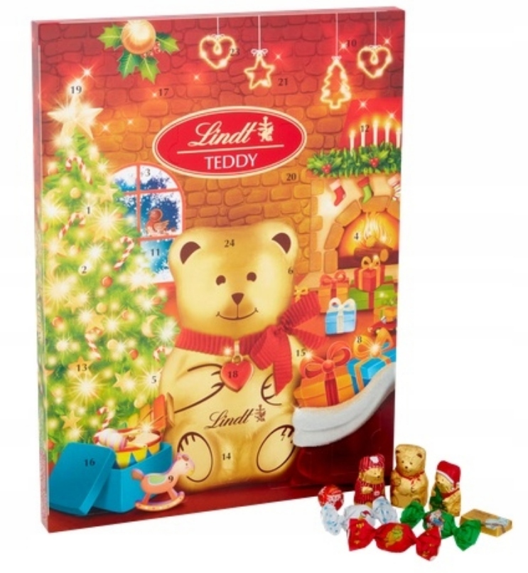 Адвент-календарь Lindt Teddy 2026, 24 окошка с молочным шоколадом 170 г — фото 4