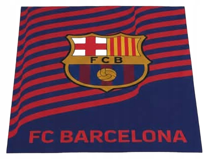 Koc flanelowy Fc Barcelona 130x160 nowy