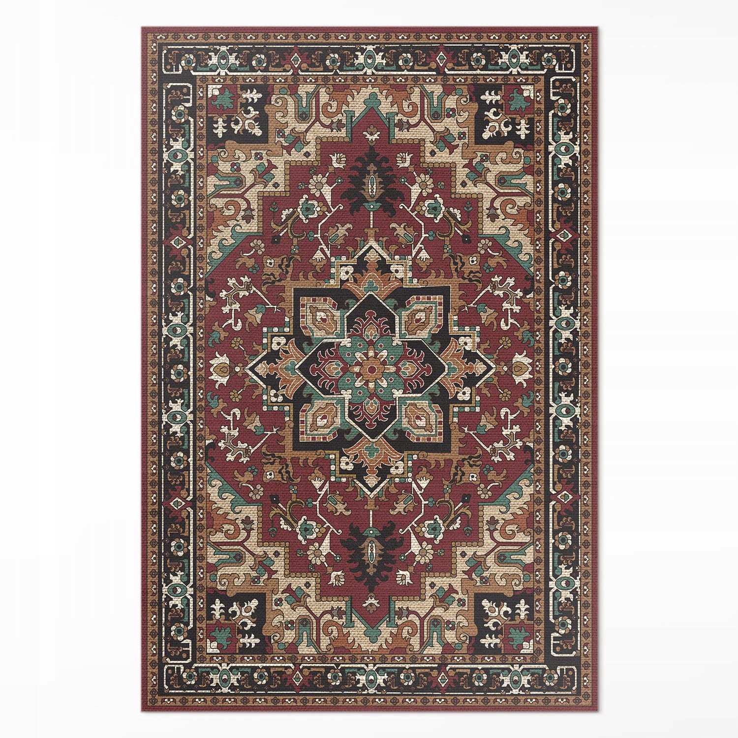 Vinylový koberec do kancelárie Klasický turecký vzor imitácia tkaniny 100 x 150 cm