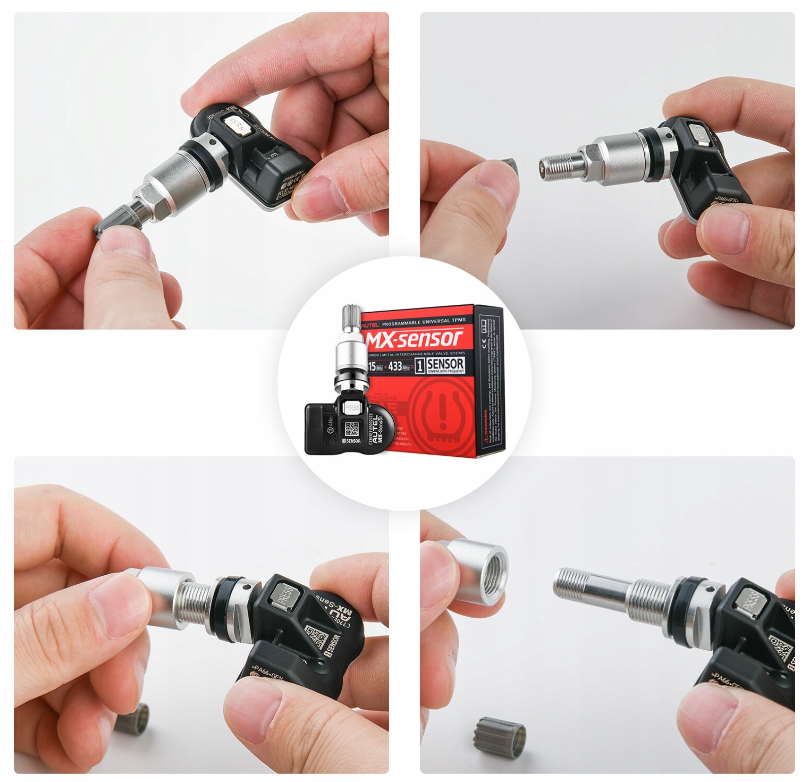 Autel Czujnik TPMS MX-Sensor GUMA 315+433MHz 1-SENSOR Typ samochodu Samochody osobowe