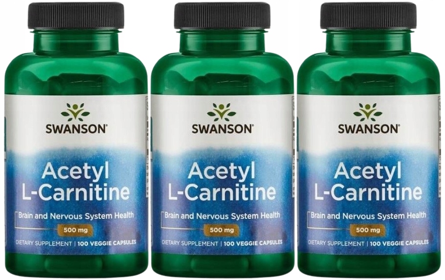 3 kusy Acetyl L-Carnitine Acetyl L-karnitin 500 mg 100 vcaps Hubnutí