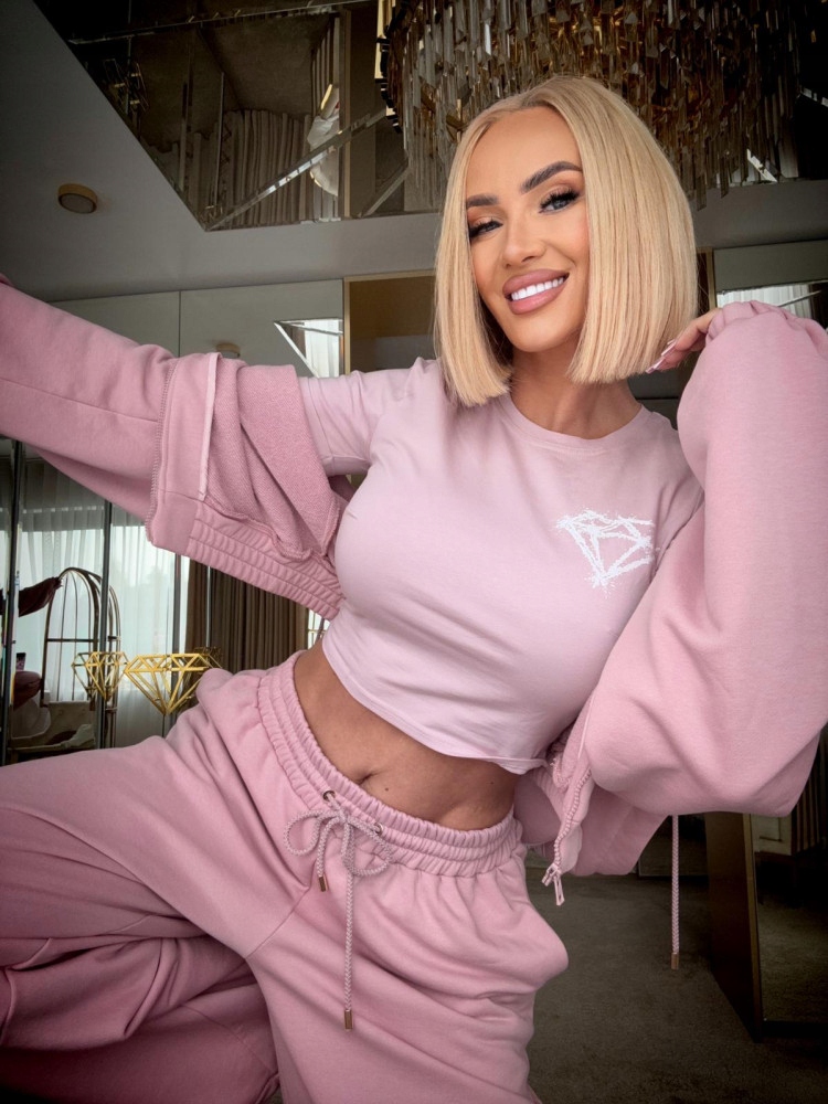 Just unikátní crop top, krátké tričko růžové S/m