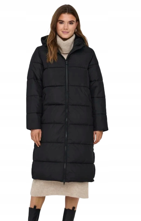 Only Dámský Černý Prošívaný Kabát Na Zimu XL 6BB