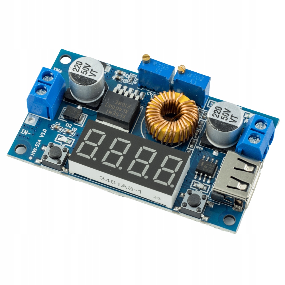 PRZETWORNICA REGULATOR NAPIĘCIA DC-DC XL4015 LCD Kod producenta Step-down DC-DC 5A XL4015 woltomierz