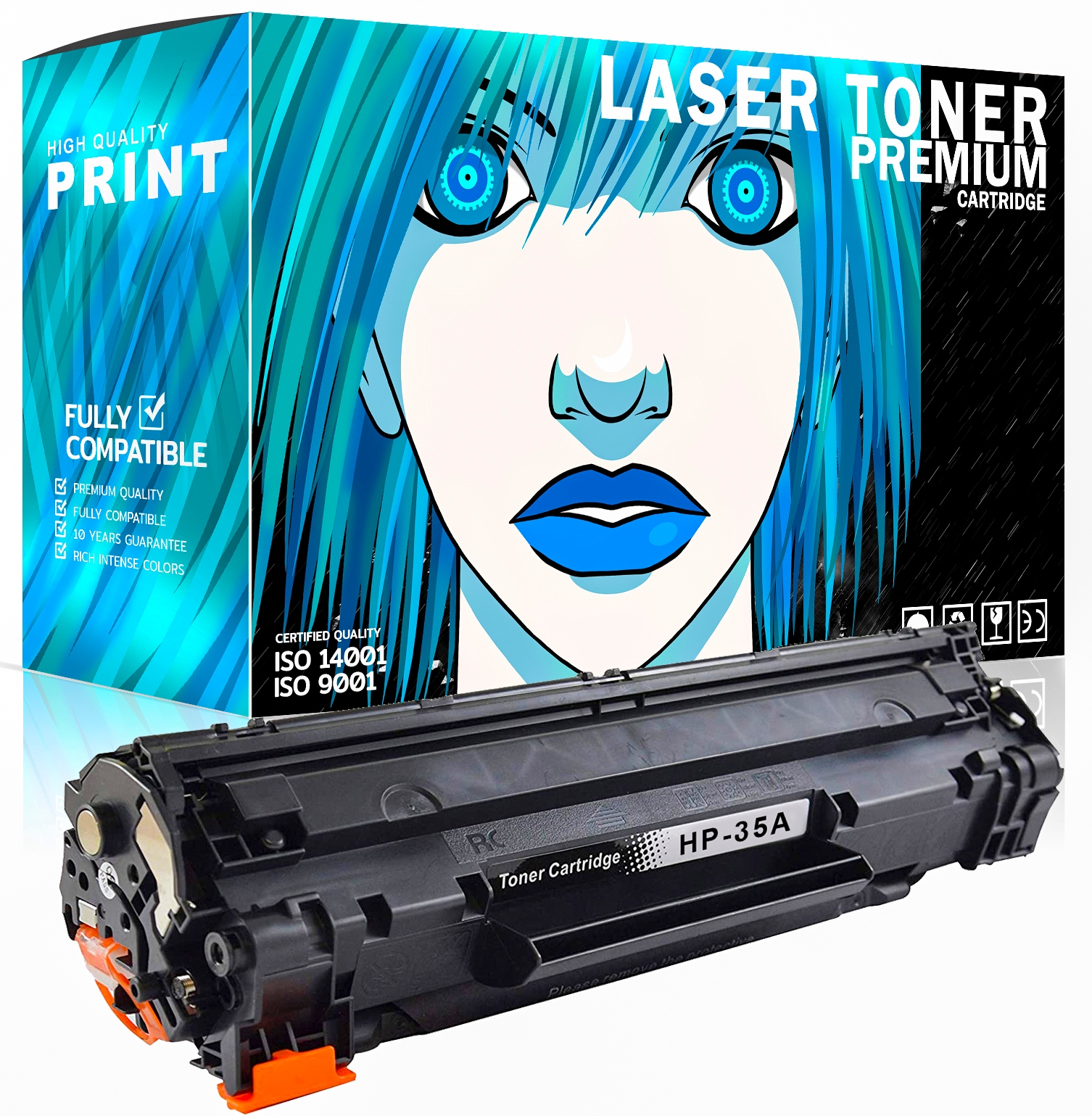

Toner do Hp LaserJet P1005 P1006 CB435A 35a XL
