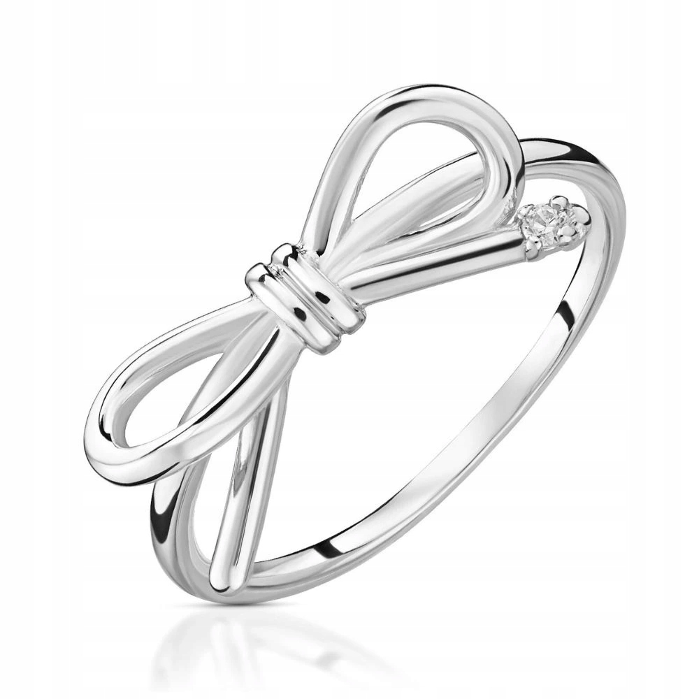 Stříbrný Prstýnek 925 Mašlička Koketní VEL.13