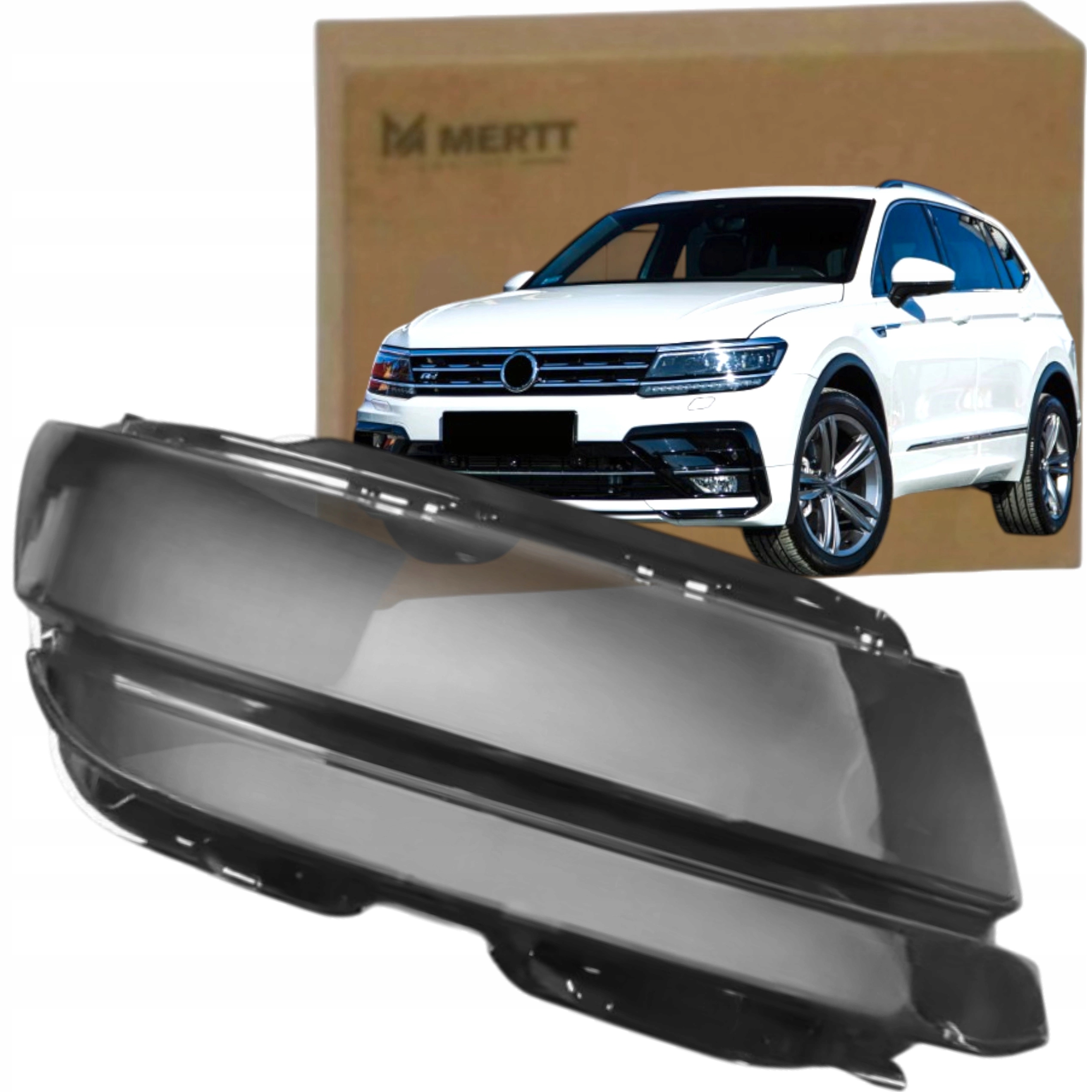 Volkswagen Tiguan II 2016-2020 Pravé Sklo Sklo Předního Světlometu