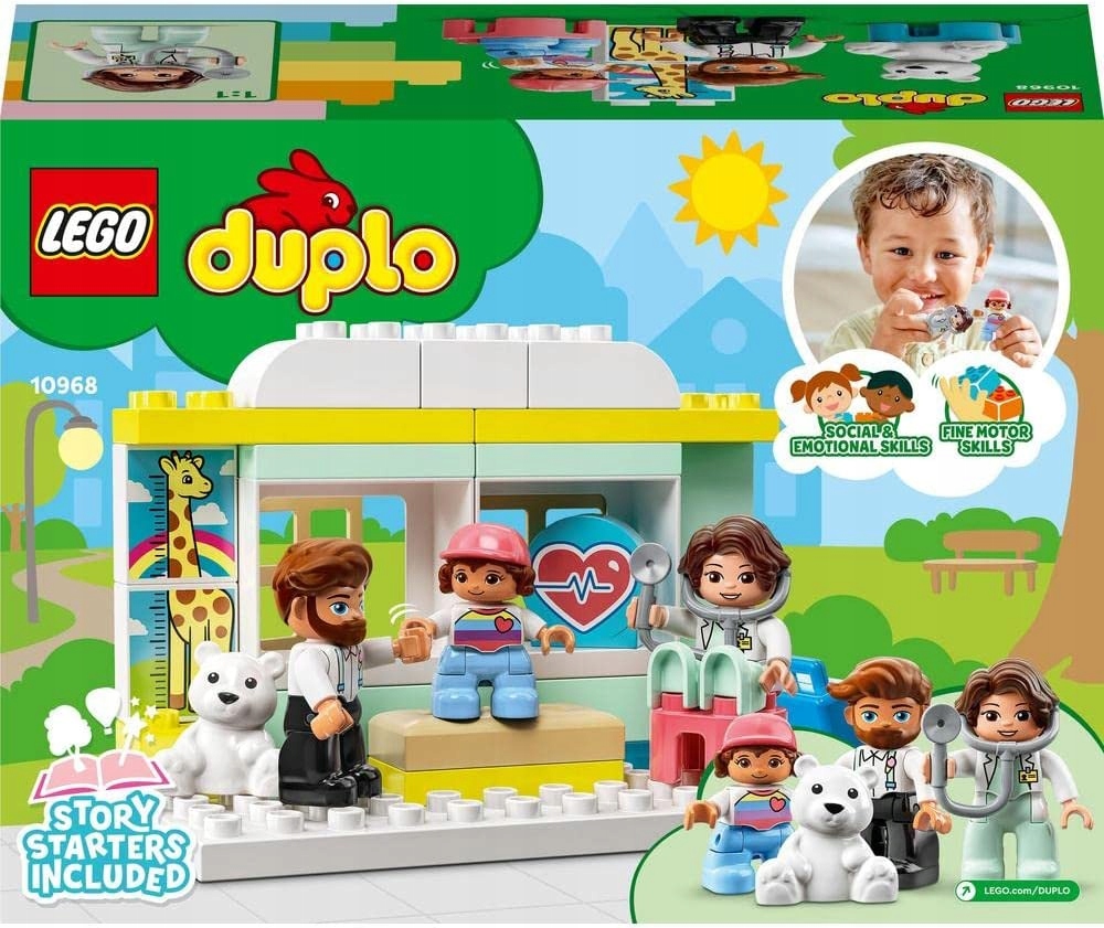 LEGO DUPLO WIZYTA U LEKARZA 10968 NA PREZENT 24H Seria Doktor Dosia